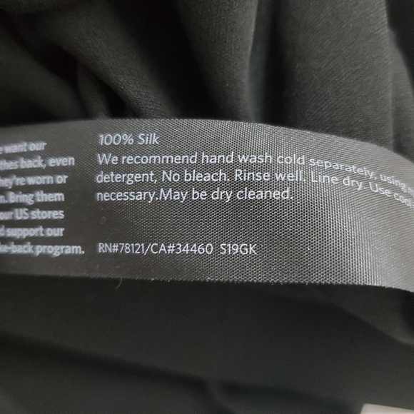 Eileen Fisher Black A-Line Skirt - Picture 5 of 7